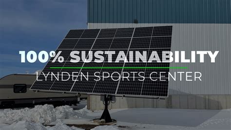 Leading the Pack with 100% Sustainability at Lynden Sports Center ...