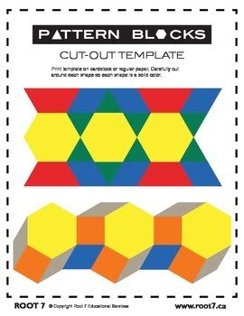 Image result for Pattern Blocks Printable Twinkl