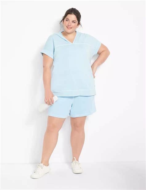 LIVI Hooded Short-Sleeve Sweatshirt