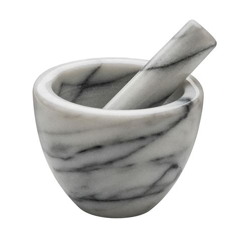 Marble pestle & mortar, white, So'home | La Redoute