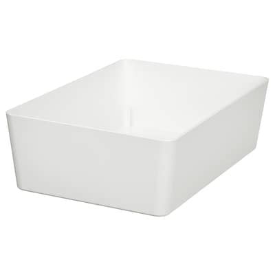 KUGGIS box, white, 18x26x8 cm (7x10 ¼x3 ¼") - IKEA