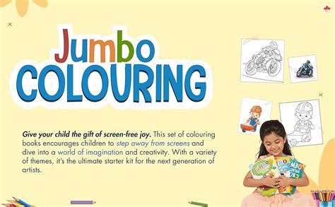 Buy Jumbo Colouring Books (Set of 3 Books) - Gift to Children for ...
