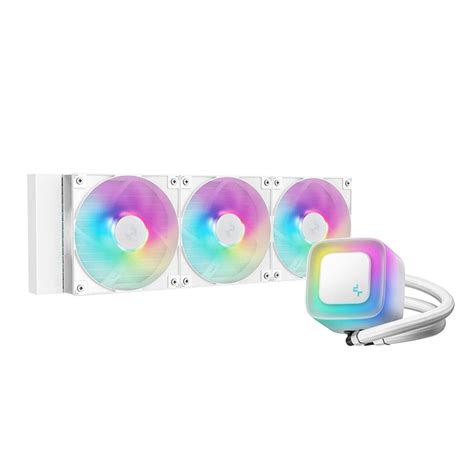 DeepCool LE360 V2 ARGB 360mm AIO CPU Liquid Cooler-White - tpstech.in