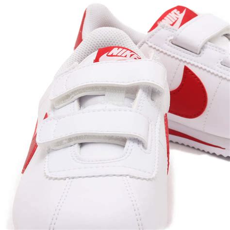 NIKE CORTEZ BASIC SL (PSV) WHITE/GYM RED（ナイキ コルテッツ ベーシック SL PSV-ホワイト ...