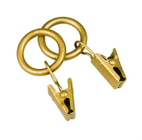 Buy Kenney Petit Window Curtain Clip Rings, 14-Pack, Gold Online at Low ...