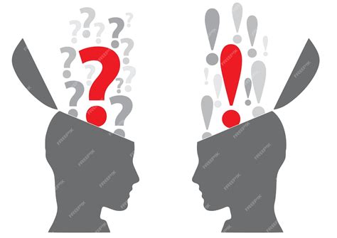 Vector illustration concept of doubt and certainty | Premium Vector