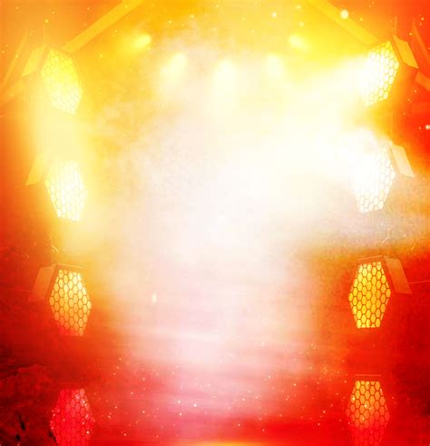 Simple Church Flyer Background with Stunning Stage Lights