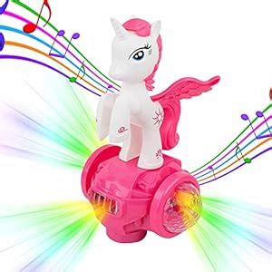 Buy PoPo Toys Unicorn 360 Degree Rotation Acousto-Optic Toy | Dancing ...