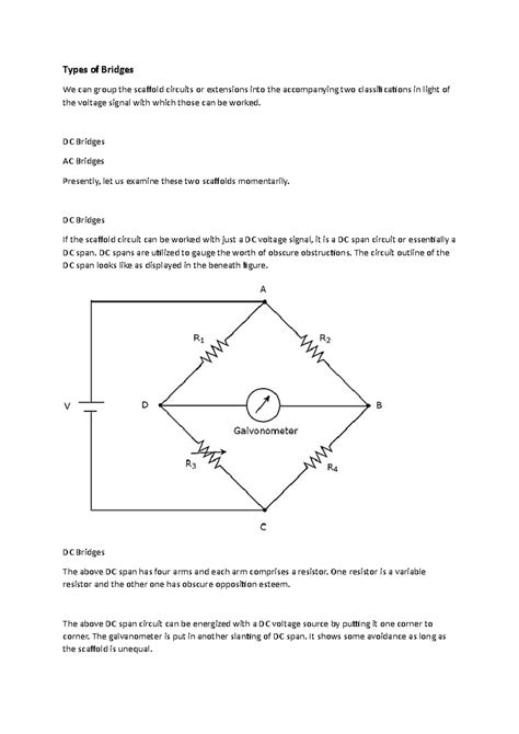 Types of Bridges - DC Bridges AC Bridges Presently, let us examine ...