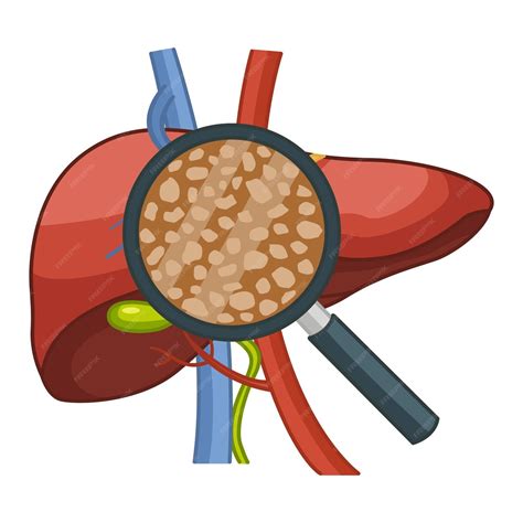 Enfermedad del higado | Vector Premium