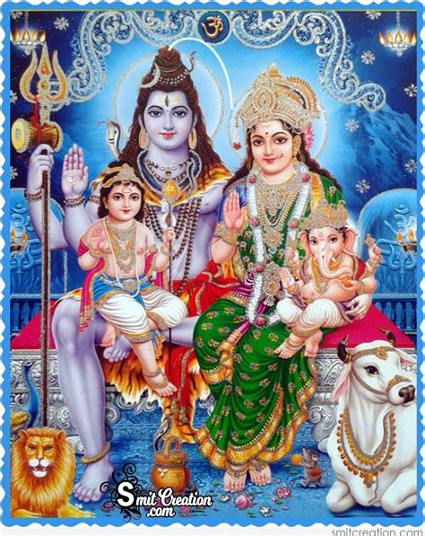 Lord Shiva With Family Wallpapers - Wallpaper Cave