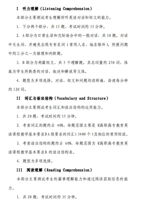 2023四川外国语大学成都学院专升本选拔大学英语考试大纲-库课专升本