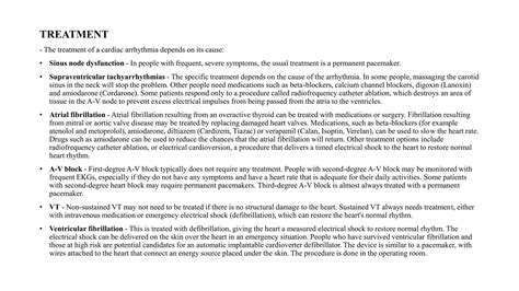 Cardiac arrhythmia. | PPTX - when to avoid amiodarone