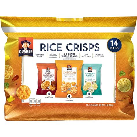 Buy Quaker Rice Crisps Savory Variety Pack, 14 single serve bags Online ...