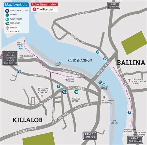 Killaloe Ballina Map – Town Maps