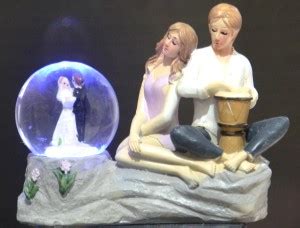 RASHMI CREATION Romantic Love couple Glass Doom With Lighting Effect ...