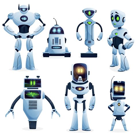 Premium Vector | Robot and artificial intelligence bot characters