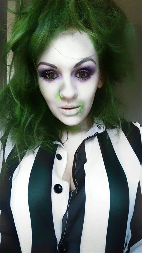 scary beetlejuice makeup
