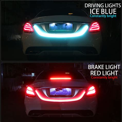 RGB DC12V 7.5W 150cm Car Rear Trunk Flow Type Tailgate LED Light Strip ...