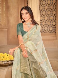 Buy Sariya Woven Sambalpuri Art Silk Light Green Sarees Online @ Best ...