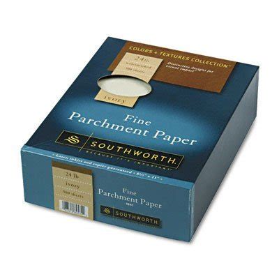 SOUTHWORTH COMPANY ~:~ Colors + Textures Fine Parchment Paper, Ivory ...