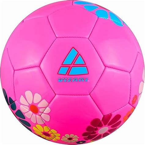 Vizari Blossom Beginner Youth Sport Soccer Ball, Size 3 & 4, Machine ...