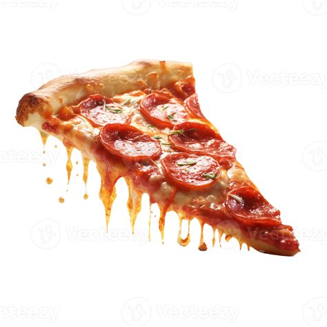 A slice of hot pizza with stretchy cheese, Slice of fresh italian ...