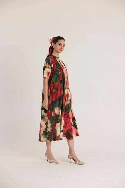 SCARLETT PINTUCKS DRESS – Story Of India