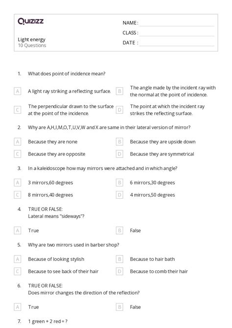 50+ Energy worksheets for 7th Class on Quizizz | Free & Printable
