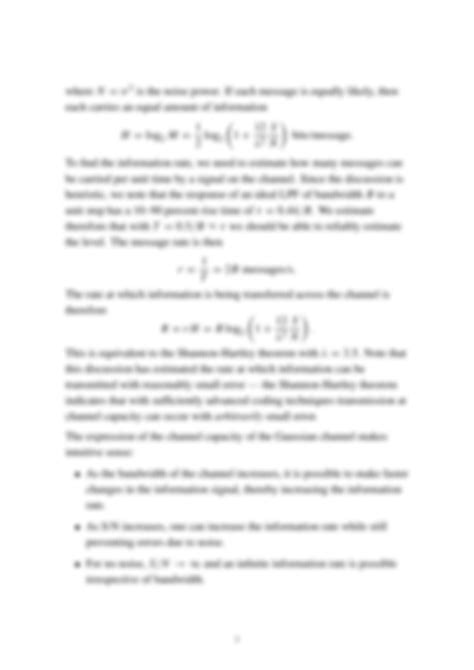 SOLUTION: Channel capacity theorem | Shannon-Hartley theorem | IIT ...