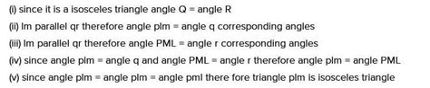 5. In Fig. 8.24, APQR is isosceles with PQ = PR. LM is parallel to QR ...