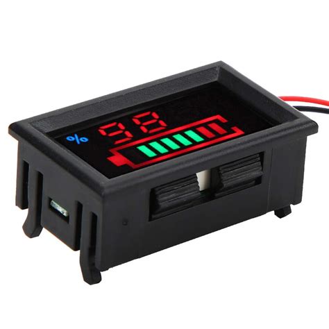 Battery Meter, High Definition Easy To Wire Battery Voltage Meter for ...