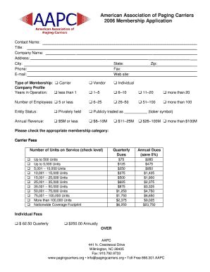 Fillable Online Here - Brad Dye's Paging Information Resource Fax Email ...