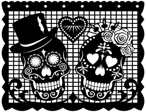 Free Printable Papel Picado Templates - Mexican Banner [PDF]