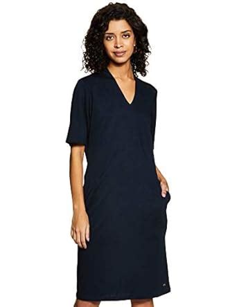 Buy U.S. POLO ASSN. Women Synthetic A-Line Maxi Dress (Uwdr0733_Deep ...
