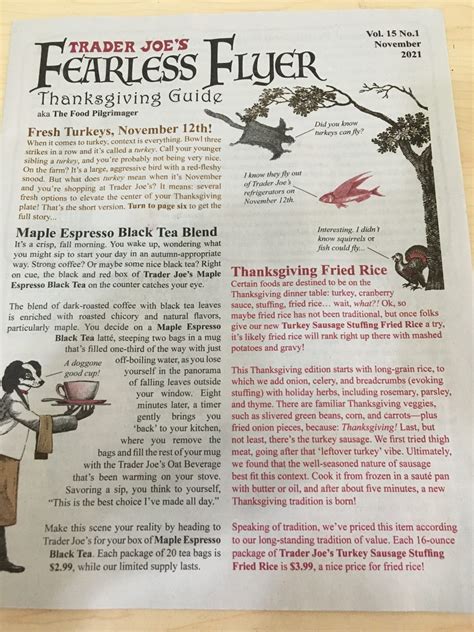 Trader Joe's Weekly Ad November, Thanksgiving 2021 Fearless Flyer ...