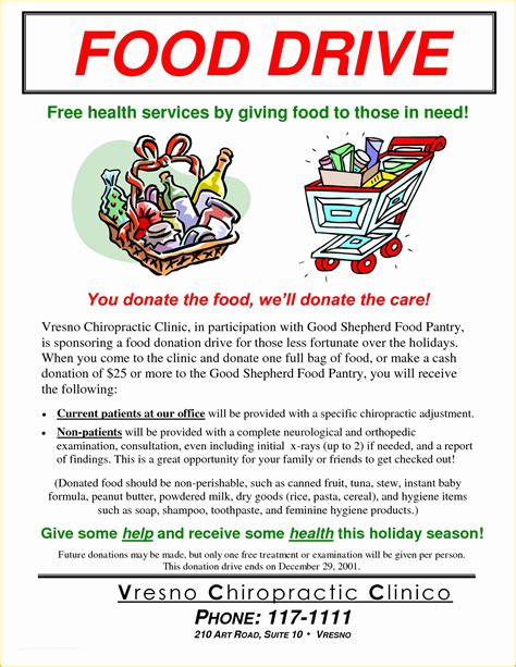 Food Drive Flyer Template - Ccalcalanorte.com