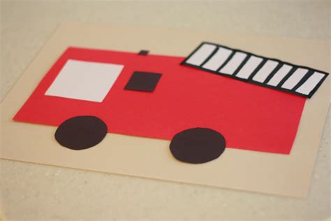 Shape Fire Truck Craft Template | dev.onallcylinders.com