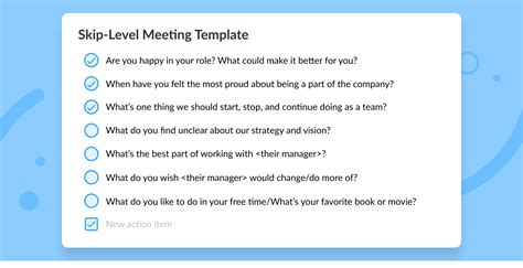 Skip-Level Meetings: Top 7 Questions + Best Practices Template