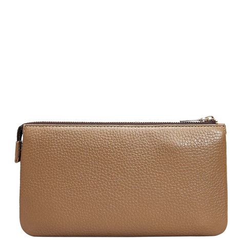 Wax Leather Multi Pouch - Greyish Taupe – Da Milano