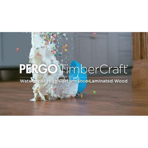 Pergo TimberCraft +WetProtect with Underlayment Attached Chester Ridge ...