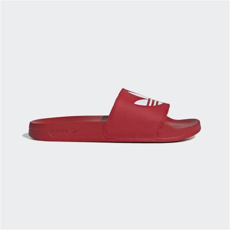 Men's Red & White adilette Lite Slides | adidas US