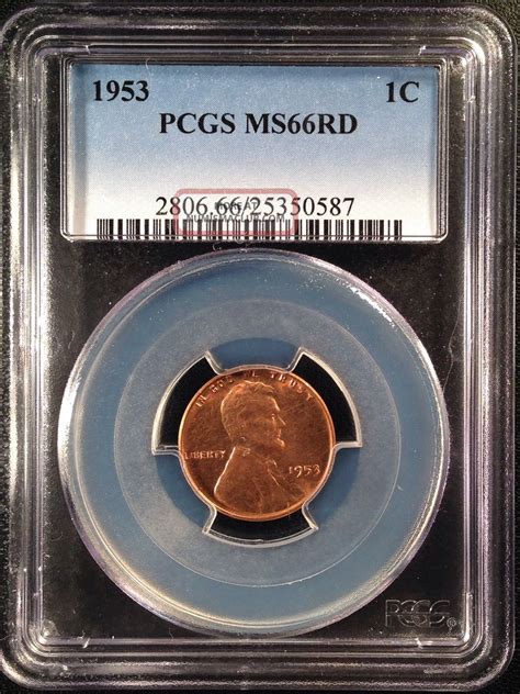 1953 Lincoln Wheat One Cent Ms66rd 25350587