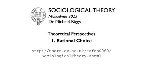 【牛津大学】《社会学理论》教学大纲 - 知乎