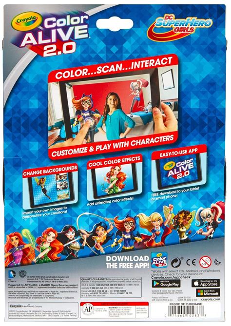 Buy DC Super Hero Girls Crayola Color Alive 2.0 Interactive Coloring ...