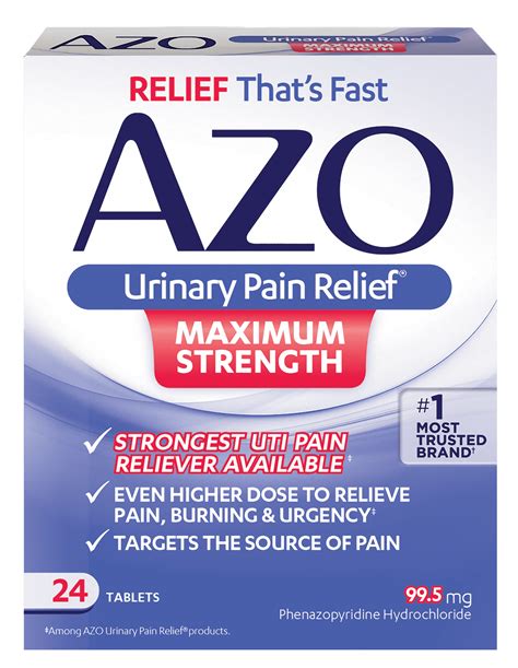 AZO Urinary Pain Relief Maximum Strength, FSA/HSA Eligible, Fast relief of UTI Pain, Burning ...