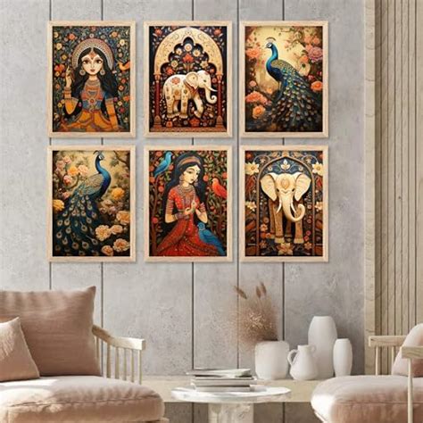 kotart Premium Digital Madhubani Art Paintings with Frame for Home ...