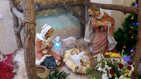 Pesebre en la iglesia caldea Mar Elía, donde celebramos las Misas en inglés