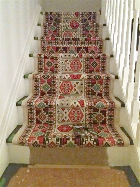 installing a stair runner yourself ~ Make Do and DIY