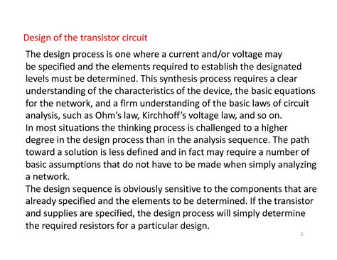 Image result for Transistor Design Cheat Sheet